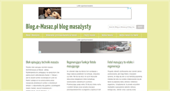 Desktop Screenshot of blog.e-masaz.pl